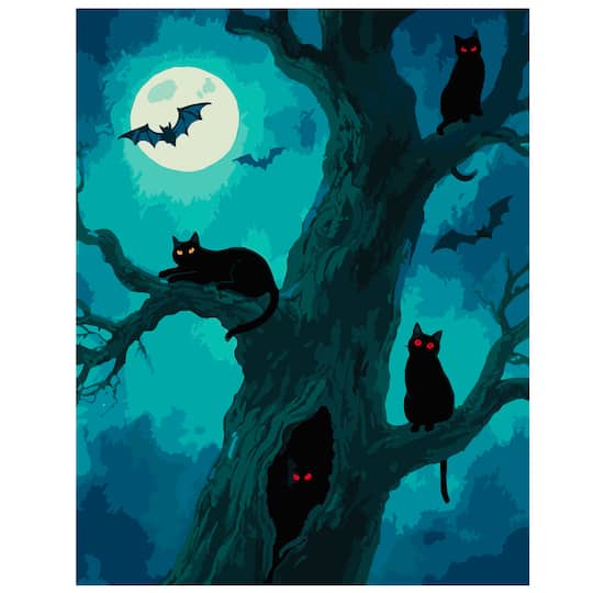 11" x 14" Cats in a Tree Paint-by-Number Kit by Artist's Loft®